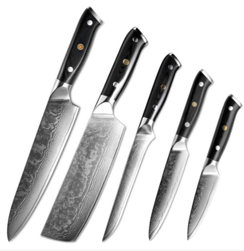 Japanese Damascus Steel Kitchen Knife