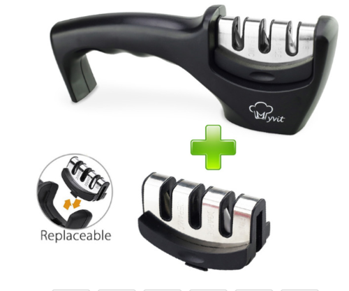 High Quality 3-stage Household Kitchen Fast Knife Sharpener